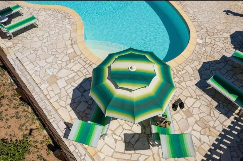 Agriturismo Gli Olivastri Appartamento Raggio Di Sole , Con Piscina E Vista Mare ,Climatizzatore,Wifi Алиенту Екстериор снимка